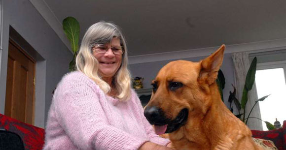 Собака спасает хозяйку от ночной гипогликемии